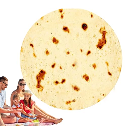 Burrito Wickeldecke – doppelseitige Flanell-Fleecedecke, Lebensmittel-Überwurfdecke, weiche Überwurfdecke, bequeme Plüsch-Überwurfdecken für Zuhause, Reisen, von Anulely