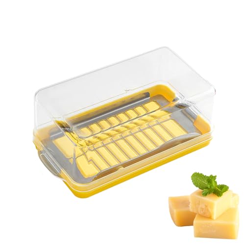 Butterschneidebehälter – gekühlter Butterbehälter – wiederverwendbarer Käsebehälter mit Schneidnetz zur Aufbewahrung von Käse und Butter Butterschneidebehälter – gekühlter Butterbehälter – wiederverwendbarer Käsebehälter mit Schneidnetz zur Aufbewahrung von Käse und Butter von Anulely
