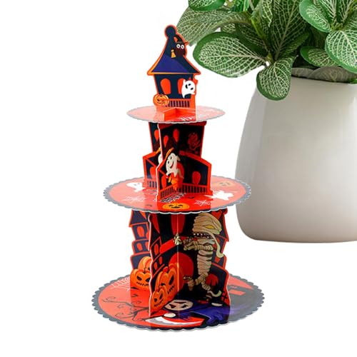 Cupcake-Turm-Ständer, 3-stöckiger Kartonhalter – Geheimnisvolle und interessante Cupcake-Verpackung für Süßigkeiten, Kekse, Kuchen, und andere Desserts Cupcake-Turm-Ständer, 3-stöckiger Kartonhalter – Geheimnisvolle und interessante Cupcake-Verpackung für Süßigkeiten, Kekse, Kuchen, und andere Desserts von Anulely
