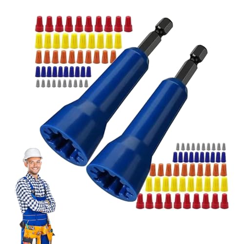 Drahtdrehwerkzeug für Bohrer, Drahtwickelwerkzeug-Set – Drahtwickelbohrer aus Aluminiumlegierung, Steckschlüssel-Montageprozess, Drahtdrehbohrer von Anulely