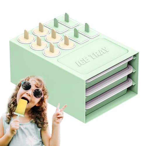 Eiswürfelform, Eiswürfelform-Set – 2-in-1 wiederverwendbares Werkzeug-Set, einfaches Herauslösen für Eiskaffee, Whiskey, Getränke, Babynahrung, Gefrierschrank Eiswürfelform, Eiswürfelform-Set – 2-in-1 wiederverwendbares Werkzeug-Set, einfaches Herauslösen für Eiskaffee, Whiskey, Getränke, Babynahrung, Gefrierschrank von Anulely