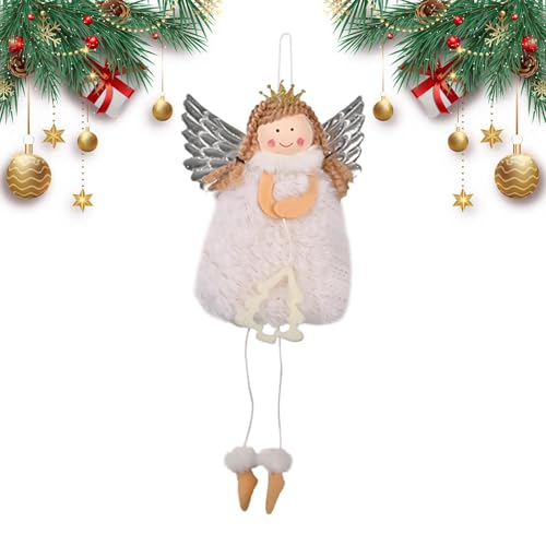 Engelsmädchen-Ornamente für Baum – niedlicher Weihnachtsbaum-Winkel mit Flügeln, Weihnachtsfotografie-Requisiten mit Umhängeband für Baum, Fensterbank Engelsmädchen-Ornamente für Baum – niedlicher Weihnachtsbaum-Winkel mit Flügeln, Weihnachtsfotografie-Requisiten mit Umhängeband für Baum, Fensterbank von Anulely