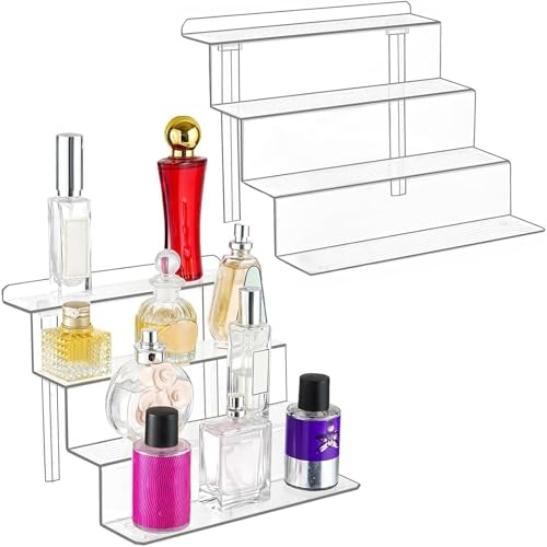 Etagere mit 4 Etagen, dekorativer Organizer, stabiler Präsentationsständer mit 4 Ebenen, modisch und elegant, leichtes Ausstellungsregal von Anulely