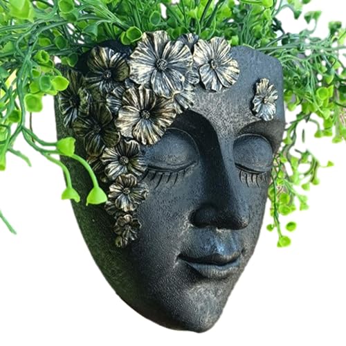 Face Planter Pot Head Planter, Face Resin Planter Pot Face Flower Pots For Indoor Outdoor Plants Wall Mounted Flower Pot Cute Plants Vase For Porch Balcony Face Planter Pot Head Planter, Face Resin Planter Pot Face Flower Pots For Indoor Outdoor Plants Wall Mounted Flower Pot Cute Plants Vase For Porch Balcony von Anulely