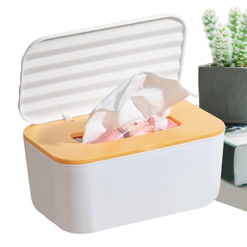 Feuchttücher-Box, Etui für Toilettenpapier – multifunktionale, staubdichte Baby-Feuchttücher-Aufbewahrungsbox für Reisen, Küche, Windeln, Toilette, Kinderzimmer, Schminktisch, Auto von Anulely