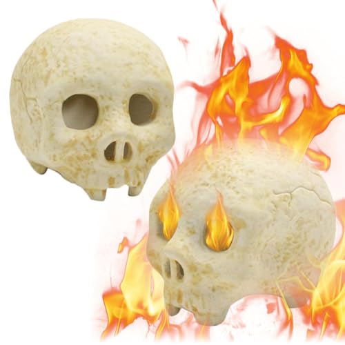 Feuerfester Feuerschalenschädel aus Keramik, Halloween-Keramik-Feuerschädel, Foto-Requisiten, Halloween- -Dekoration, Skulptur für den Innenbereich, Kamin, Feuerfester Feuerschalenschädel aus Keramik, Halloween-Keramik-Feuerschädel, Foto-Requisiten, Halloween- -Dekoration, Skulptur für den Innenbereich, Kamin, von Anulely