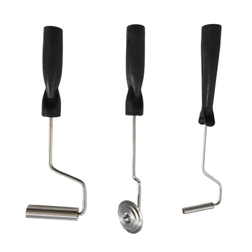 Fiberglas-Rollen-Set, 3 x Aluminium-Legierung, Fiberglas-Laminierblasenrollen-Set, Fiberglas-Paddel-Werkzeug für Badewanne, Dusche, Badewanne Fiberglas-Rollen-Set, 3 x Aluminium-Legierung, Fiberglas-Laminierblasenrollen-Set, Fiberglas-Paddel-Werkzeug für Badewanne, Dusche, Badewanne von Anulely