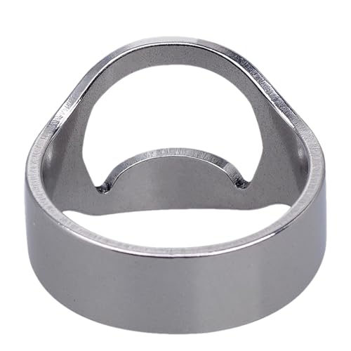 Finger-Flaschenöffnerring | Fingerring-Flaschenöffner – Bieröffner, Ring, Küchenhelfer, Edelstahl, Modeschmuck, Bierbar-Werkzeug für Männer und Frauen Finger-Flaschenöffnerring | Fingerring-Flaschenöffner – Bieröffner, Ring, Küchenhelfer, Edelstahl, Modeschmuck, Bierbar-Werkzeug für Männer und Frauen von Anulely
