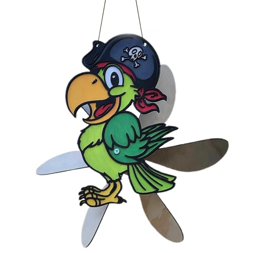Gartenspinner für den Außenbereich – Spinner, Innenhof-Kunst-Dekoration, Tier-Cartoon-Windspiel, Rasen-Ornamente, charmante Garten-Windmühle von Anulely