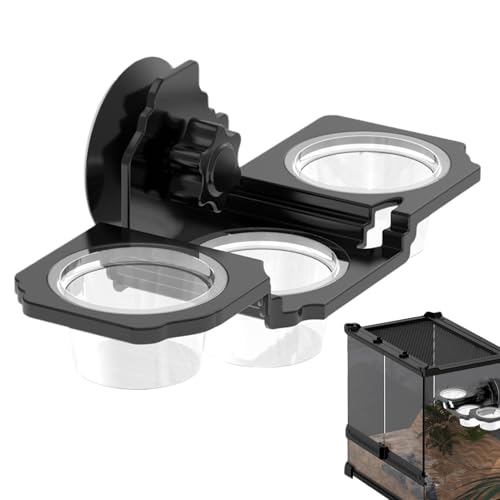 Gecko Futterleiste | Gecko Futternapf - Futterbecher Saugnapf Futterspender Terrarium Schüssel für Schlange Schildkröte Bartagrache Spinne Gecko Futterleiste | Gecko Futternapf - Futterbecher Saugnapf Futterspender Terrarium Schüssel für Schlange Schildkröte Bartagrache Spinne von Anulely