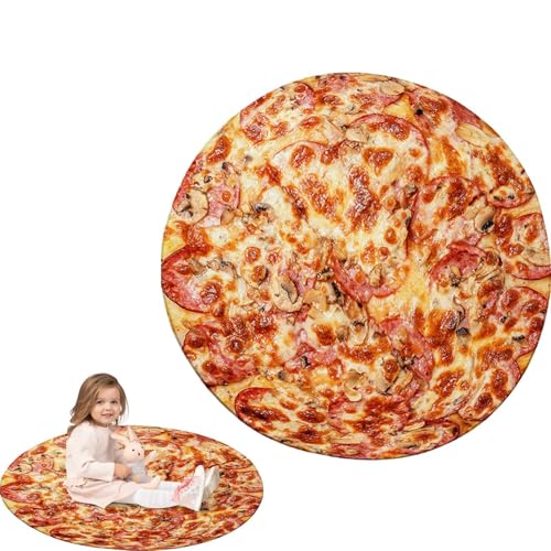 Gemütliche Überwurfdecke, kreative Essensdecke – lustige Tortilla-Überwurfdecke, tragbare runde Wickeldecke, Picknickdecke Gemütliche Überwurfdecke, kreative Essensdecke – lustige Tortilla-Überwurfdecke, tragbare runde Wickeldecke, Picknickdecke von Anulely