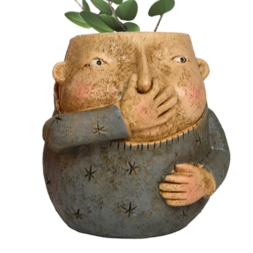 Großer Übertopf – Mädchen-Übertopf, niedliches, einzigartiges Design mit Quetschnase, für und Mädchen Großer Übertopf – Mädchen-Übertopf, niedliches, einzigartiges Design mit Quetschnase, für und Mädchen von Anulely
