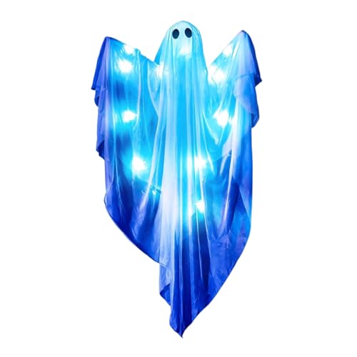 Halloween-Geist – beleuchteter dimmbarer Geist, gruselige, niedliche hängende Figuren, Statue mit Geräuschen für Hof, Nacht, Party, Fenster, Zuhause, Tür, Veranda, Haus Halloween-Geist – beleuchteter dimmbarer Geist, gruselige, niedliche hängende Figuren, Statue mit Geräuschen für Hof, Nacht, Party, Fenster, Zuhause, Tür, Veranda, Haus von Anulely