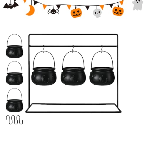Halloween - Halloween Topf Süßigkeiten Halter | Multifunktionaler Süßigkeitenkessel, Halter Wasserkocher Eimer für Dekoration, Schalen von Anulely