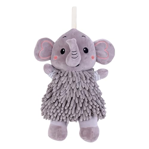 Handtrocknender Puff, schnell trocknender Elefanten-Puff, dekoratives Handtuch zum Aufhängen, für Küche, Bad, Spa, Fitnessstudio, Strand, Pool, Kinder, Erwachsene, Jungen, Mädchen, Geburtstag, Urlaub von Anulely