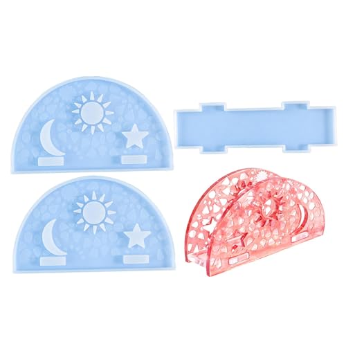 Harz-Serviettenhalter-Form, Taschentuchbox, Kristall-Epoxidharz-Form, Epoxid-Silikon-Gießformen für Tische, Esszimmer, Küche, Restaurant, Herstellung von Mondmuster, Serviettenspender Harz-Serviettenhalter-Form, Taschentuchbox, Kristall-Epoxidharz-Form, Epoxid-Silikon-Gießformen für Tische, Esszimmer, Küche, Restaurant, Herstellung von Mondmuster, Serviettenspender von Anulely