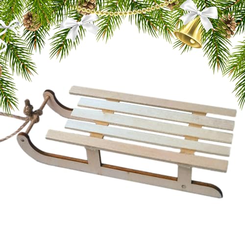 Holzschlitten – Holzschlitten Ornament für | tragbarer Miniaturschlitten für Urlaub, rustikales Holzschlittenmodell für Kaminsims, Schlafzimmer, Tür, Bücherregal Holzschlitten – Holzschlitten Ornament für | tragbarer Miniaturschlitten für Urlaub, rustikales Holzschlittenmodell für Kaminsims, Schlafzimmer, Tür, Bücherregal von Anulely
