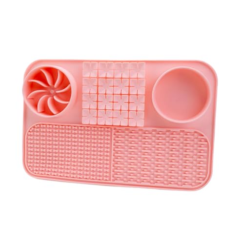 Hunde-Leckmatte, Puzzle-Futterstation für Hunde, Spielzeug zum Füttern, Leckmatte mit Saugnäpfen, langsamer Futternapf, Futternapf für Nass- oder Trockenfutter von Anulely