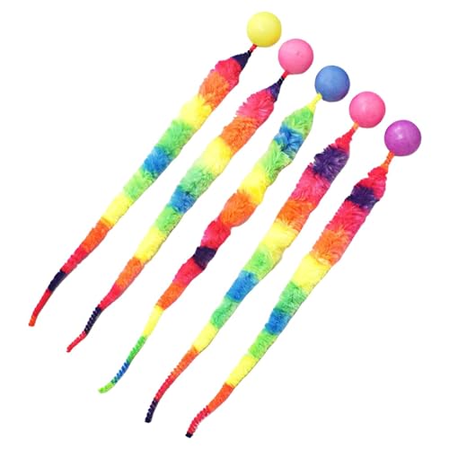 Interaktives Katzenspielzeug-Ball mit Schwanz, bunt, flauschig, Hüpfbälle, Katzenspielzeug, Katzenspielzeug für Indoor-Katzen, interaktive Katzenbälle Interaktives Katzenspielzeug-Ball mit Schwanz, bunt, flauschig, Hüpfbälle, Katzenspielzeug, Katzenspielzeug für Indoor-Katzen, interaktive Katzenbälle von Anulely