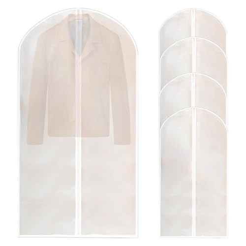 Kleidersäcke für Herren, Anzugtaschen für Reisen, Kleiderhüllen zum Aufhängen von Kleidung, Kleiderhüllen, Anzugabdeckung, 5 Stück, Kleidungsschoner für Anzüge, Kleider, Mäntel Kleidersäcke für Herren, Anzugtaschen für Reisen, Kleiderhüllen zum Aufhängen von Kleidung, Kleiderhüllen, Anzugabdeckung, 5 Stück, Kleidungsschoner für Anzüge, Kleider, Mäntel von Anulely
