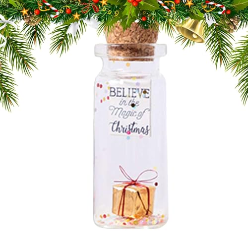 Kleine Wunschgläser | Nachrichtenglas mit lustiger romantischer Nachricht in Flasche | Weihnachts-Wunschflasche, kompakte Schreibtisch-Ornamente für Wohnzimmer, Schlafzimmer Kleine Wunschgläser | Nachrichtenglas mit lustiger romantischer Nachricht in Flasche | Weihnachts-Wunschflasche, kompakte Schreibtisch-Ornamente für Wohnzimmer, Schlafzimmer von Anulely