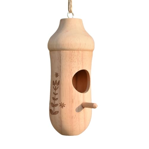 Kolibri-Haus aus Holz | Kolibri-Futterspender Vogelnest | Außen Vogelhäuser mit Seil Holz Kolibri Nest Kolibri Nisthaus Garten Kolibri-Haus aus Holz | Kolibri-Futterspender Vogelnest | Außen Vogelhäuser mit Seil Holz Kolibri Nest Kolibri Nisthaus Garten von Anulely