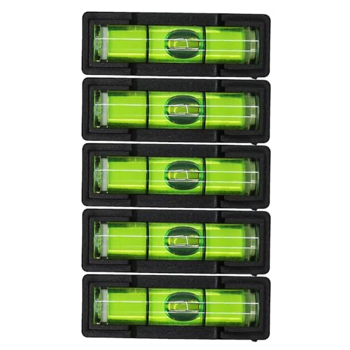 Kompaktes Nivellierwerkzeug | 5X Bubble Leveler Tool Set | Vertikale Horizontale Bubble Leveler für Holzbearbeitung, Handwerksregale von Anulely