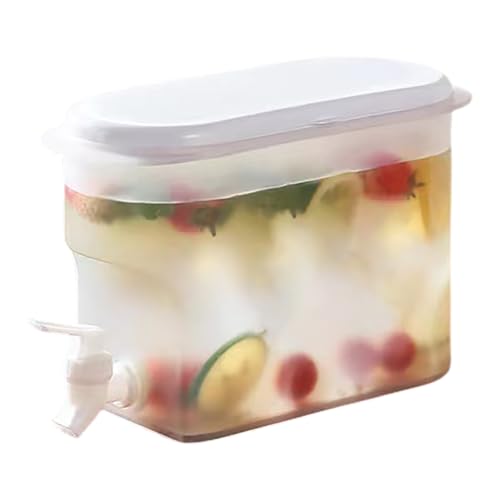 Kühlschrank-Kaltkessel, Wasserkrüge, Obst-Teekanne, Limonadeneimer, 2,8 l großes Fassungsvermögen, Eisgetränkespender für Küche, Zuhause, Outdoor, Party von Anulely