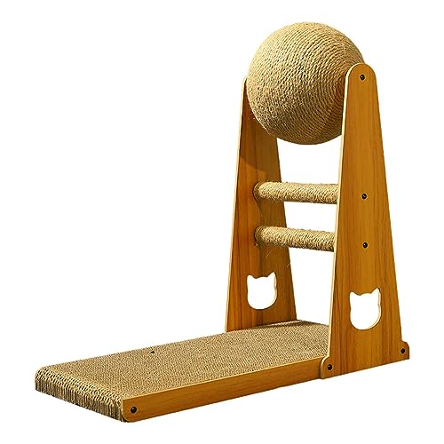 L Shaped Cat Scratching Post Stylish Cat Scratchers with Cat Scratcher Ball | Scratchproof Sisal Cat Scratcher Toy, Cat Bed Detachable Cat Toy for Indoor Cats L Shaped Cat Scratching Post Stylish Cat Scratchers with Cat Scratcher Ball | Scratchproof Sisal Cat Scratcher Toy, Cat Bed Detachable Cat Toy for Indoor Cats von Anulely