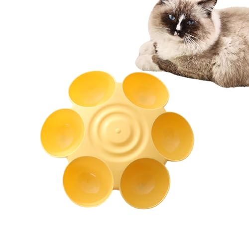 Mehrfach Hundenapf Feeder Katzenfutterschalen mit 6 Katzennäpfen Blumenförmige Katzenfutter Wassernäpfe Multi-Katzen-Futterspender fördert eine bessere Verdauung Mehrfach Hundenapf Feeder Katzenfutterschalen mit 6 Katzennäpfen Blumenförmige Katzenfutter Wassernäpfe Multi-Katzen-Futterspender fördert eine bessere Verdauung von Anulely