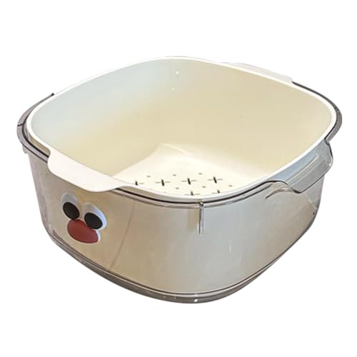 Obstsieb-Schüssel | 2-in-1-Küchen-Abtropfschale | doppellagige Obst- -Waschsiebe, niedlicher Nudel-Reissiebkorb für Salat und Beeren Obstsieb-Schüssel | 2-in-1-Küchen-Abtropfschale | doppellagige Obst- -Waschsiebe, niedlicher Nudel-Reissiebkorb für Salat und Beeren von Anulely