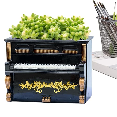 Pflanztöpfe | Dekorative Klavier-Form für den Innenbereich, Bonsai-Topf, Schreibtischdekoration, Topf für Terrasse, Hof, Wohnzimmer von Anulely