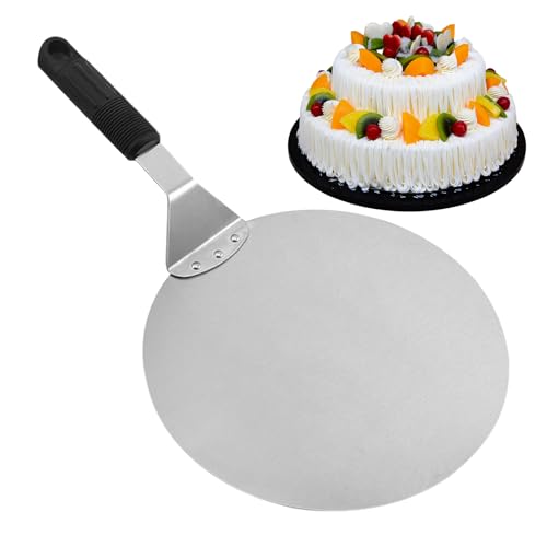Pizzaschieber, Edelstahl-Pizzaofenspatel, runder Teigschaber, Werkzeug, Brotschaufel für Outdoor, Kochen, Wohnung, Küche, Restaurant, Zuhause, Backen Pizzaschieber, Edelstahl-Pizzaofenspatel, runder Teigschaber, Werkzeug, Brotschaufel für Outdoor, Kochen, Wohnung, Küche, Restaurant, Zuhause, Backen von Anulely