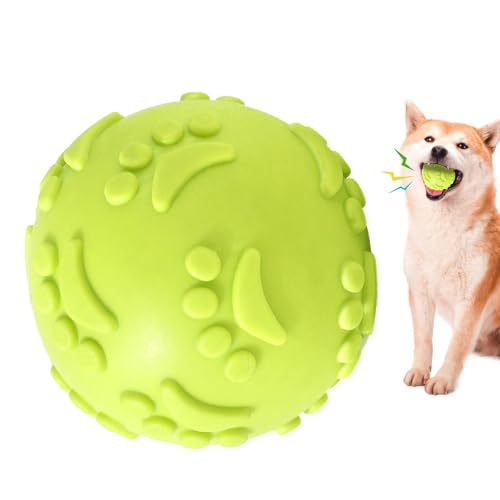 Quietschender Hundespielzeugball, Latex-Quietschball für Hunde, unzerstörbar, quietschendes Hundespielzeug für kleine, mittelgroße und große Rassen Quietschender Hundespielzeugball, Latex-Quietschball für Hunde, unzerstörbar, quietschendes Hundespielzeug für kleine, mittelgroße und große Rassen von Anulely