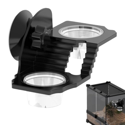 Reptilien-Futterstation, Reptilien-Wassernapf – Futterbecher, Saugnapf, Terrarienschale für, Schlange, Schildkröte, Bartdrache, Spinne Reptilien-Futterstation, Reptilien-Wassernapf – Futterbecher, Saugnapf, Terrarienschale für, Schlange, Schildkröte, Bartdrache, Spinne von Anulely