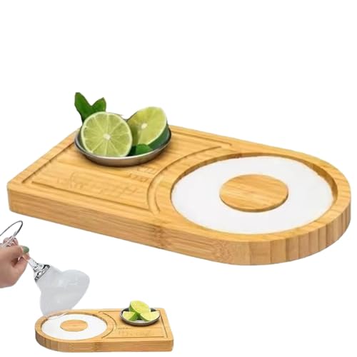 Salz-Rimmer aus Holz | Margarita Glas-Rimmer Cocktail Salzspender | Home Bar Limette Gewürzzubehör Trinkwerkzeuge für Nachtclubs, Esszimmer, Rasen von Anulely