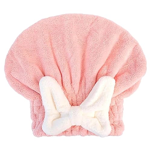 Saugfähiges Mikrofaser-Haartuch Turban, schnell trocknender Badehut, Haarturban Handtuch Wrap mit Schleife, multifunktionale süße Haartrocknungs-Badekappe für langes kurzes Haar Saugfähiges Mikrofaser-Haartuch Turban, schnell trocknender Badehut, Haarturban Handtuch Wrap mit Schleife, multifunktionale süße Haartrocknungs-Badekappe für langes kurzes Haar von Anulely