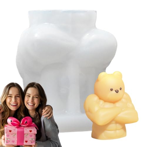 Silikon-Bär-Form – 3D-Muskelbär-Cartoon-Formen – handgefertigtes Bastelzubehör, Kunsthandwerk Werkzeuge für Heimdekoration, Basteln, Kerze Silikon-Bär-Form – 3D-Muskelbär-Cartoon-Formen – handgefertigtes Bastelzubehör, Kunsthandwerk Werkzeuge für Heimdekoration, Basteln, Kerze von Anulely