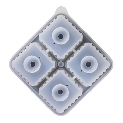 Silikon-Eisform – Kühlwürfel, auslaufsicher, mit 4 Mulden, leicht zu lösen, tragbar, für Getränke, Whiskey, Cocktails Silikon-Eisform – Kühlwürfel, auslaufsicher, mit 4 Mulden, leicht zu lösen, tragbar, für Getränke, Whiskey, Cocktails von Anulely
