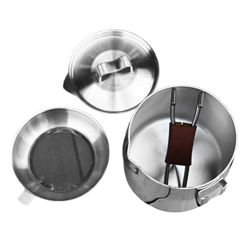 Soßentopf mit Deckel, 572 ml, Mehrzweck-Saucen-Topf, tragbar, ofenfest, spülmaschinenfest, ergonomischer Griff, Induktions-Saucenpfanne mit Deckel für einfaches Ausgießen von Anulely