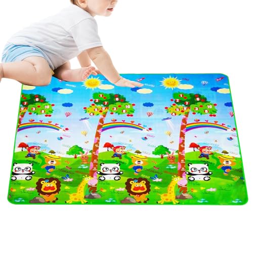 Spielteppich, rutschfest, pädagogischer Teppich, interaktiver doppelseitiger Pad-Teppich für Krabbelübungen, Kindergarten, Spielzeit, Innenbereich, Klassenzimmer, sensorische Aktivität, Outdoor Spielteppich, rutschfest, pädagogischer Teppich, interaktiver doppelseitiger Pad-Teppich für Krabbelübungen, Kindergarten, Spielzeit, Innenbereich, Klassenzimmer, sensorische Aktivität, Outdoor von Anulely