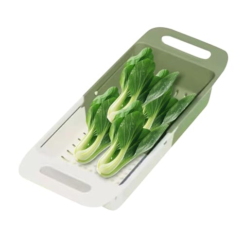 Spülbeckensieb, Sieb, Sieb, Gemüsespüler, Obstwaschschale, Waschbecken-Abflusskorb für , Obst, Waschen von Anulely