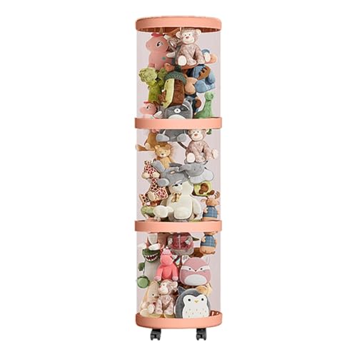 Stofftier-Aufbewahrung, Kinderzimmer, Stofftier-Halter, Plüsch-Aufbewahrungsröhre, Stofftier-Organizer, Plüschtier-Aufbewahrungsröhre, mehrschichtig, vertikal, Spielzeug-Aufbewahrungsröhrchen von Anulely