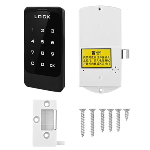 Touch Schrankschloss | Passwort Touch Schrankschloss Schubladenschloss - Keyless Sicherheitsschloss Digital Kindersicherung Tastenfeld Schloss für Schränke Touch Schrankschloss | Passwort Touch Schrankschloss Schubladenschloss - Keyless Sicherheitsschloss Digital Kindersicherung Tastenfeld Schloss für Schränke von Anulely