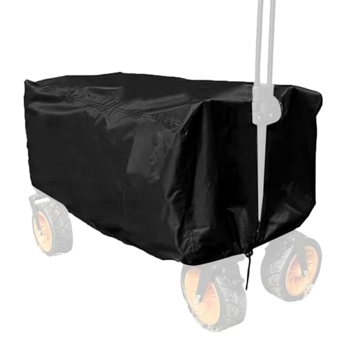 Trolleyabdeckung für den Außenbereich, Schutzhülle, wasserdicht, schwarz, Zubehör für Gartenwagen zum Schutz vor Schmutz und Staub Trolleyabdeckung für den Außenbereich, Schutzhülle, wasserdicht, schwarz, Zubehör für Gartenwagen zum Schutz vor Schmutz und Staub von Anulely