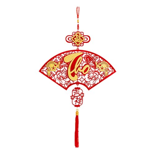 Vietnamesisches Neujahrsdekor | Schlange chinesischer Mondanhänger - Neujahrs-Fan-Dekorationen festliche hängende Ornamente für Türen Vietnamesisches Neujahrsdekor | Schlange chinesischer Mondanhänger - Neujahrs-Fan-Dekorationen festliche hängende Ornamente für Türen von Anulely