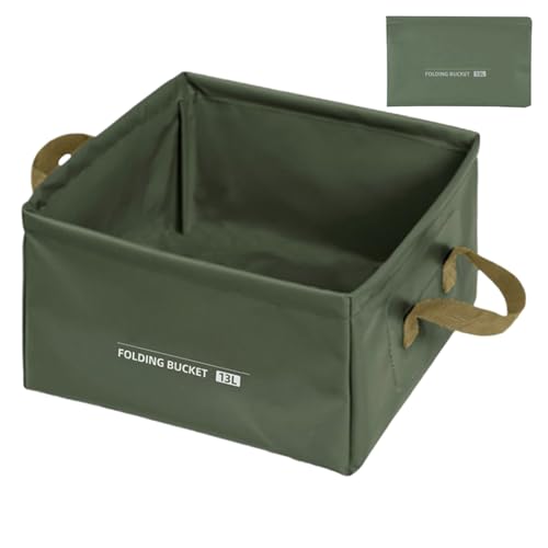 Waschbecken für den Außenbereich, 13 l, faltbar, quadratisch, Camping-Waschbecken, multifunktionaler Wasserspeicher, tragbares Wohnmobil-Zubehör für Outdoor-Aktivitäten, den täglichen Gebrauch von Anulely