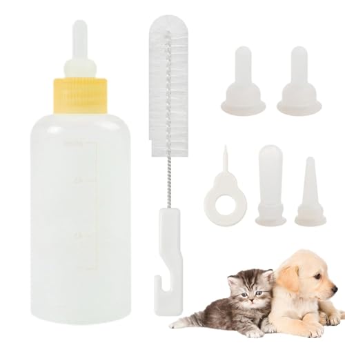 Welpen-Stillflaschen-Set | Stillflaschen-Set für Katzen, Futterstillsystem, Haustier-Stillflaschen-Set für kleine Katzen Welpen-Stillflaschen-Set | Stillflaschen-Set für Katzen, Futterstillsystem, Haustier-Stillflaschen-Set für kleine Katzen von Anulely