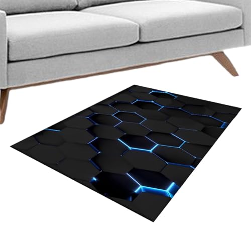 Wohnzimmerteppich, Schlafzimmer und Innenbereich, visueller Bodenteppich – waschbare Bettwäsche für den Haushalt, um einen gemütlichen Bereich zum Lesen, anschauen und Spielen zu Wohnzimmerteppich, Schlafzimmer und Innenbereich, visueller Bodenteppich – waschbare Bettwäsche für den Haushalt, um einen gemütlichen Bereich zum Lesen, anschauen und Spielen zu von Anulely