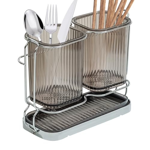 Zahnbürstenhalter für Badezimmer – Zahnpasta-Aufbewahrungsregal | Schreibtisch-Zahnbürsten-Organizer für Theke, Waschtisch, Waschbecken, Reisen, , Camping, Dusche, Zuhause, Badezimmer, Küche von Anulely